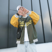 2021 Spring and Autumn New Coats Mens Baseball Clothing Harajuku Wind Loose Joker Embroidery Aviator Mens Jacket