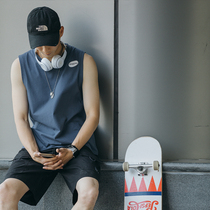 Lu Xiaohu cotton waistcoat mens vest wear summer Tide brand ins sleeveless T-shirt Mens Fitness loose sports tide