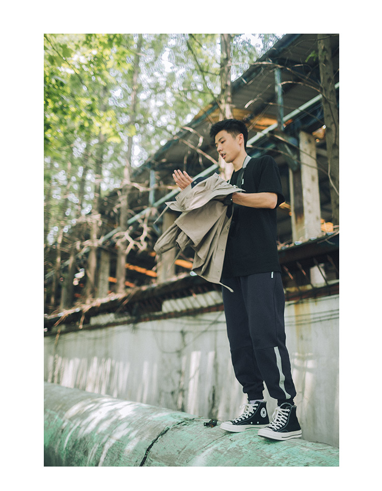 Lv Xiaohu mùa thu và mùa đông Nhật Bản retro quần bó sát chân lỏng lẻo cộng với quần nhung nam thanh niên quần Harlan giản dị quần thun nam