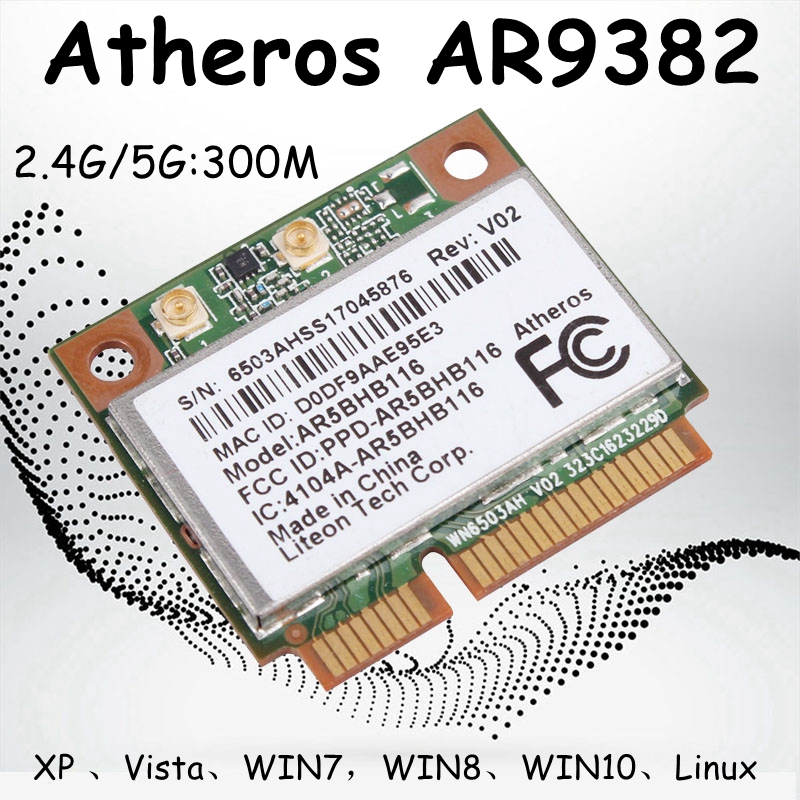 Killer killer killer n1102 supports ROS AR5BHB116 AR9382 dual-frequency soft routing wireless network card