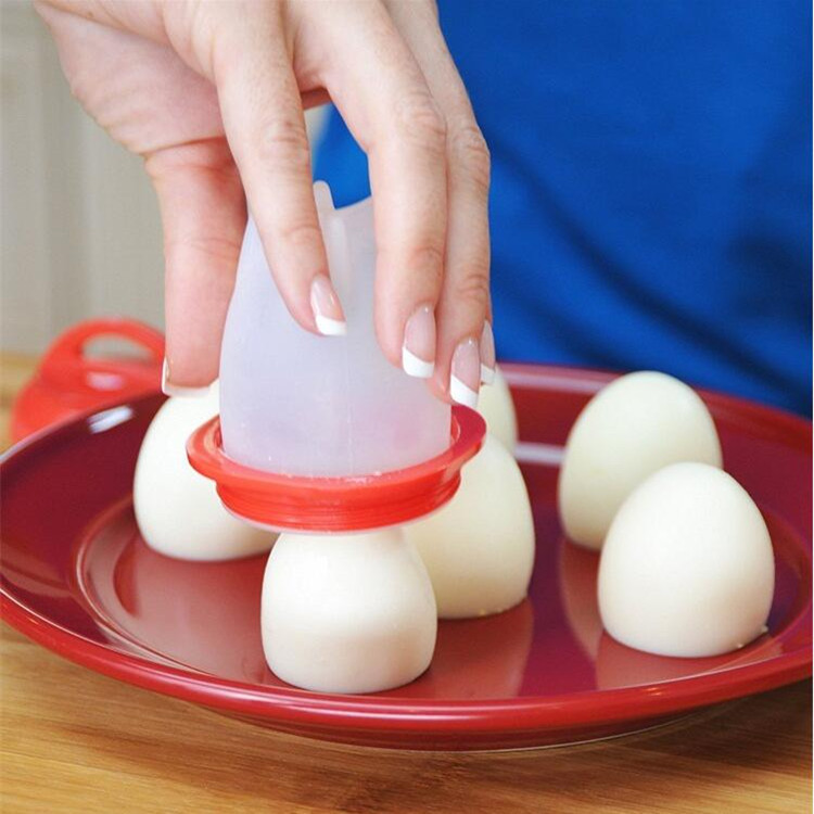 nồi hấp điện Silicone Egg Boiler Egglettes Eggies Cooker Không dính Egg Cup Cooking Egg Steamer - Nồi trứng 	tìm mua nồi lẩu mini