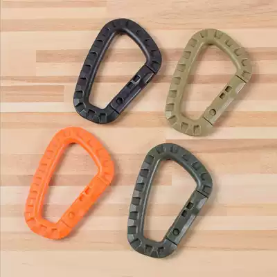 Outdoor D-shaped hanging buckle MOLLE system pendant D-shaped tactical backpack belt waist cover hook gloves kettle hanging buckle