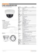 Samsung Hanwha LND-6010RP 2 million 3mm infrared fixed focus dome