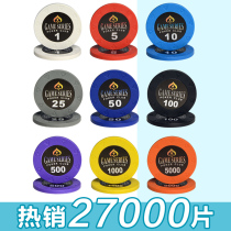 Texas Holdem chip coin Black Jack mahjong hall entertainment chess room points card can be customized