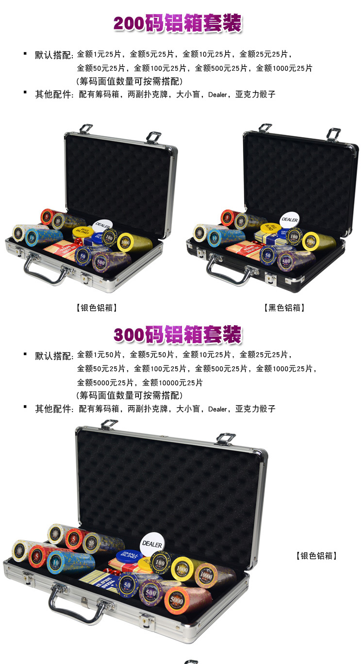 Texas Holdem Poker Chips Mahjong Club Thẻ Cờ vua Phòng Chip Thẻ Tín dụng Chips nhựa Bộ tùy chỉnh - Các lớp học Mạt chược / Cờ vua / giáo dục bộ cờ vua cao cấp