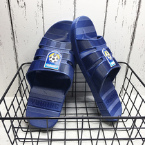 Mens cool slippers waterproof and deodorant household non-slip outdoor slippers mens tide plastic soft bottom one-word football summer