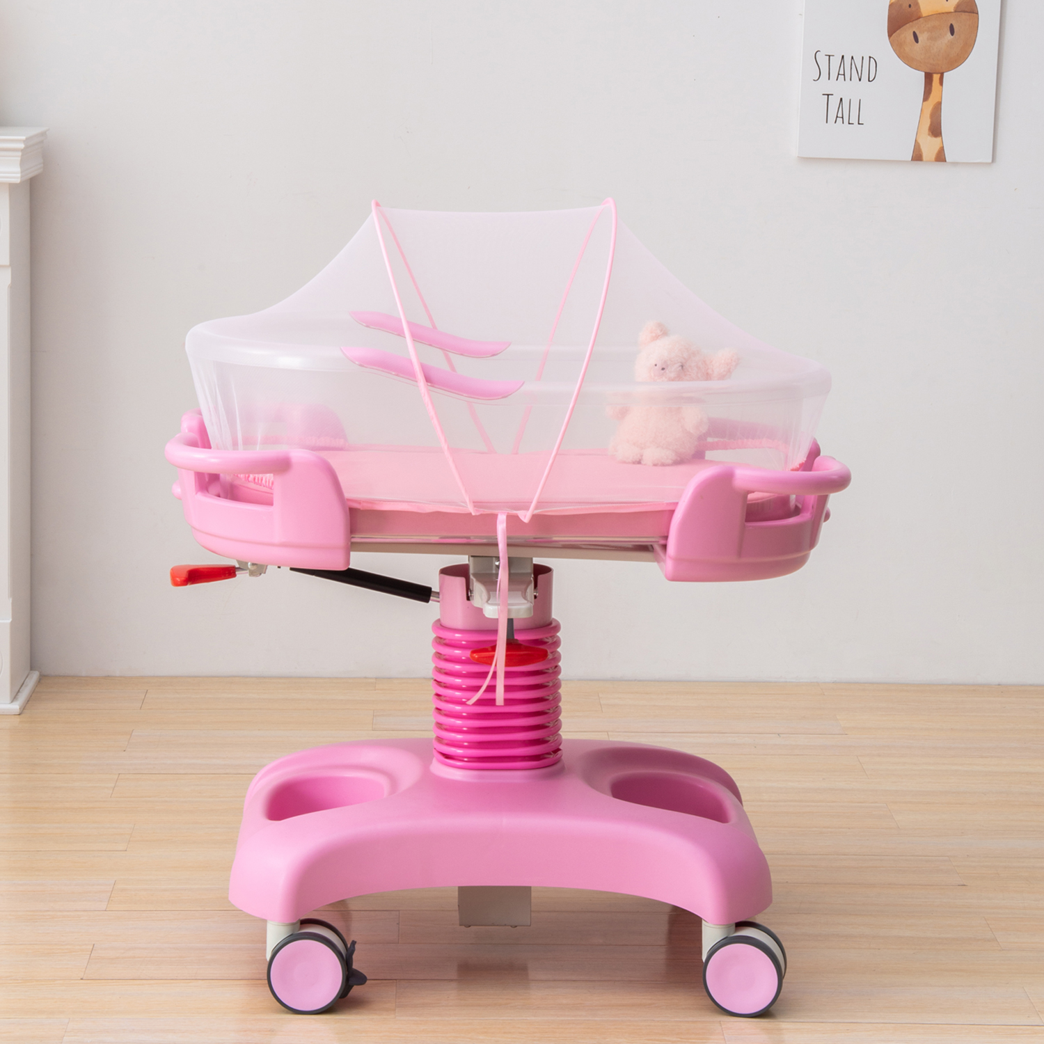 Hospital Stroller Luxury Air Control Lift Maternal and Child Confinement Club Center Newborn Baby Bed High Transparent Medical
