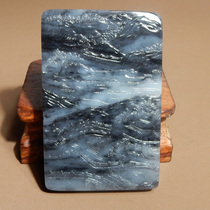 Dialect specialty quality blue and white seed material from Yulong River in Xinjiang first-line sky high oil and high glutinous landscape artistic conception pendant w4