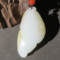 Meizizi Dialect Brand Hetian Jade Boutique Wearable Grade Xinjiang Sugar White Jade Ruyi Pendant w