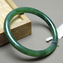 Hetian jade special grade Russian delicate and oily spinach green jasper inner diameter 59mm bracelet s2