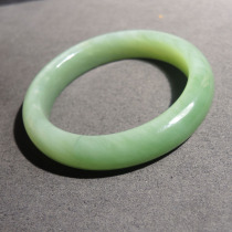 Hi Fantian Dialect Hetian Jade Boutique Russian Laokeng Jasper Pink Green White Cats Eye Card 57mm Round Bar Bracelet R1