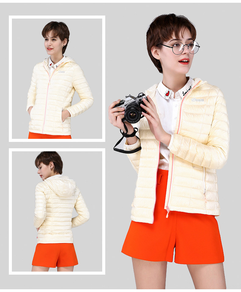 思凯乐 700蓬90%鹅绒 男女款拒水羽绒服  美国杜邦防水涂层 图10