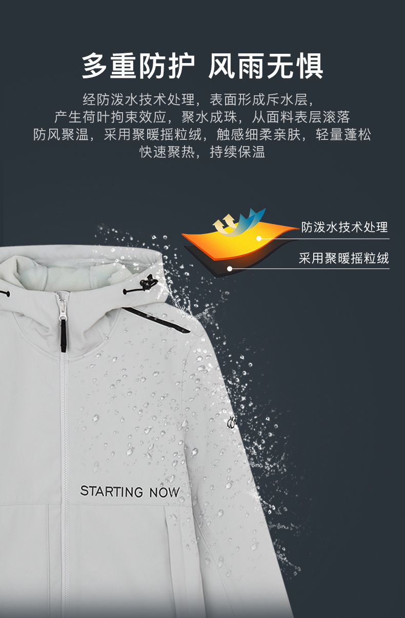 思凯乐 男女款轻户外 弹力软壳外套 图2