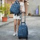 Travel lever backpack universal wheel travel bag duffel bag