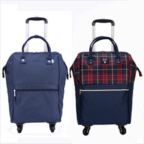 20 inch universal wheel pull Xuan backpack pull rod backpack cloth luggage travel bag trolley bag four-wheel trolley bag