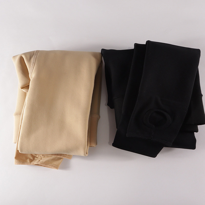 Large size silk stockings pants woman spring autumn and winter style fat mm plus suede thickened light leg theorizer inner lap pants 200 catty of no-drop gear