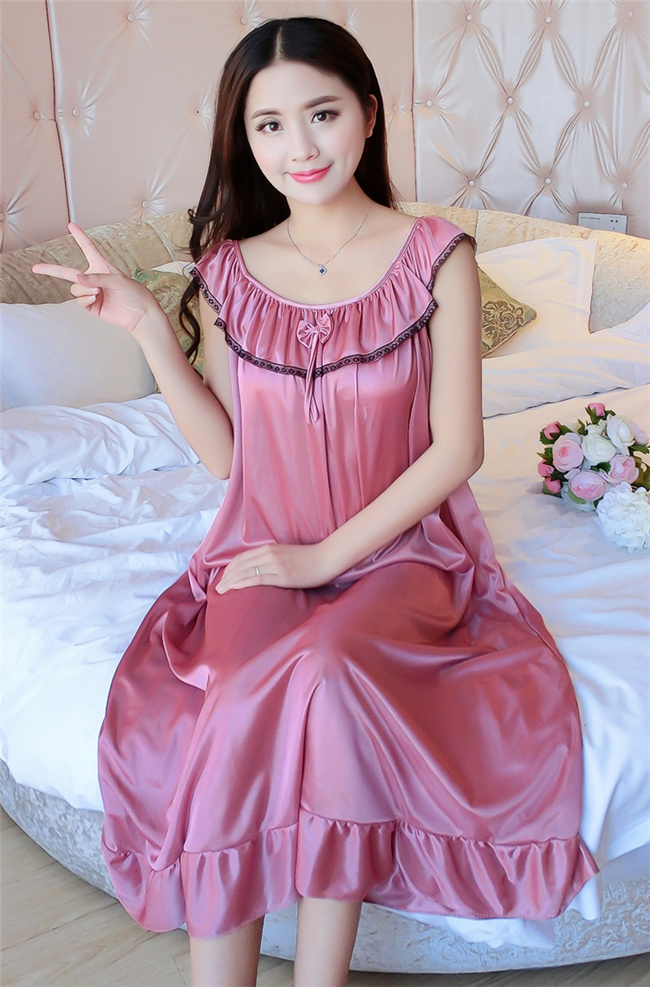 Phụ nữ mang thai nightdress nữ mùa hè kích thước lớn lỏng chất béo mm mang thai thời gian 200 kg dài sexy băng lụa mỏng voan đồ ngủ