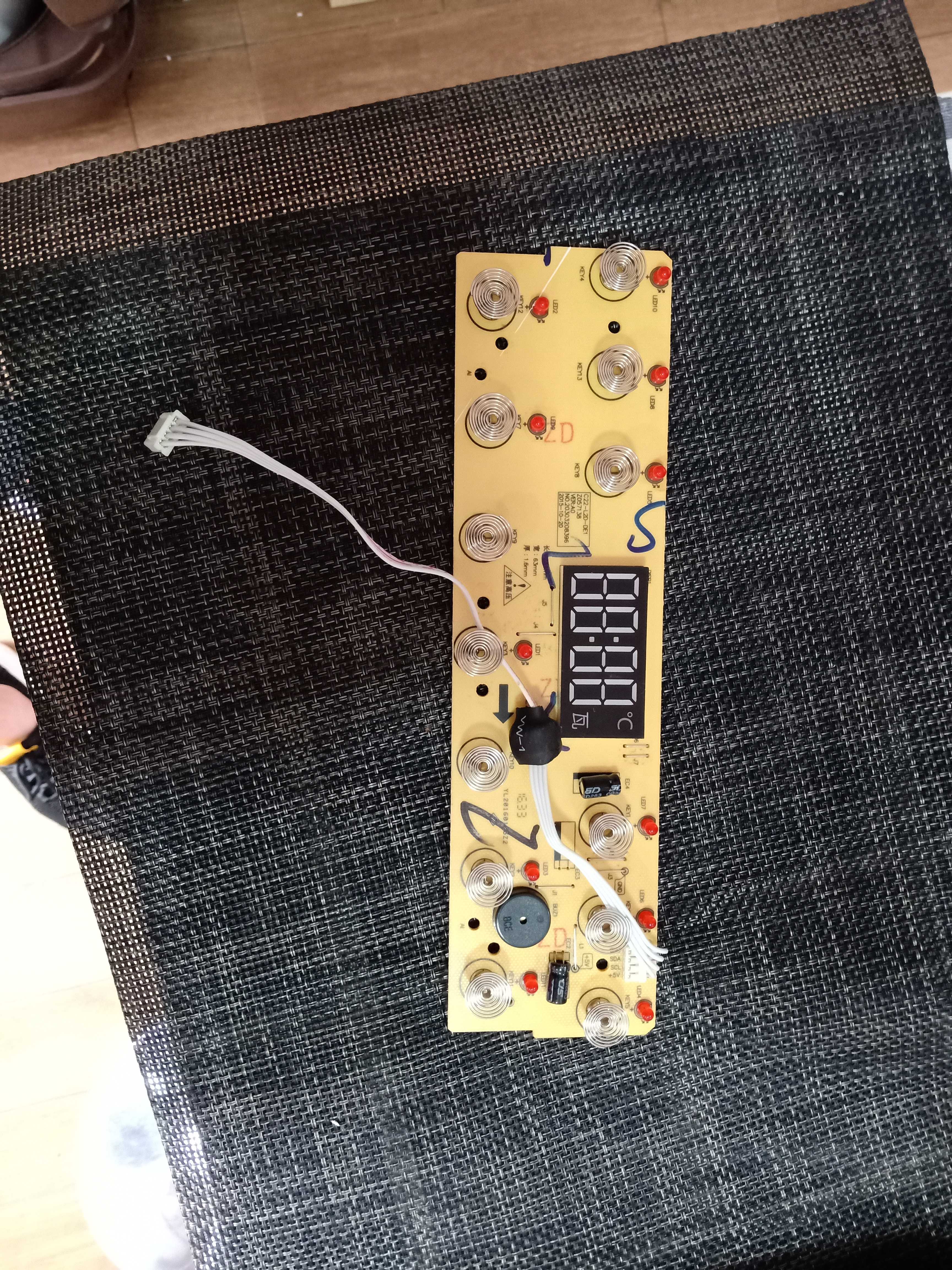 Original Jiuyang induction cooker accessories L2D touch control panel display panel button panel light board circuit 8396 four-pin