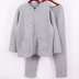 Bộ đồ lót giữ nhiệt ba lớp cardigan cho người trung niên và người già cộng với người béo size lớn nam và nữ cardigan cotton ấm áp quần áo mùa thu quần dài - Phù hợp với nóng lên Phù hợp với nóng lên