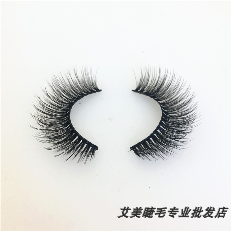 Lông mi sắc nét tự nhiên mô phỏng tự nhiên dày chéo mặt nude trang điểm 3D nổi bật lông mi giả - Lông mi giả mi giả 5d