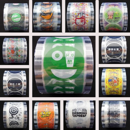 Sealing film thickened disposable plastic cup paper cup sealing paper milk tea cup packaging paper plastic double-use sealing cup film custom