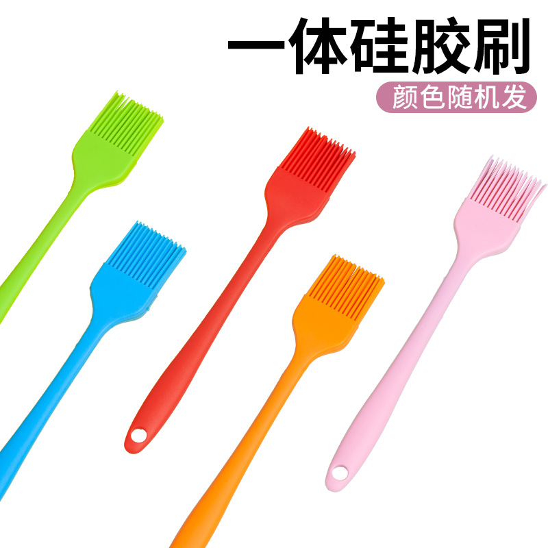 Non-shedding silicone brush baking pizza cake brush kitchen oil brush pancake barbecue food frying sauce brush oil