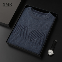 Light and luxurious cashmere sweatshirt 100 pure cashmere round collar casual stitch sweatshirt Mountain cashmere sweatshirt autumnilly warm and undershirt