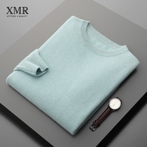 Autumn and winter New cashmere sweater mens round neck pullover knitted base sweater youth Korean version of inner sweater tide