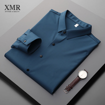 Professional Shirt Male Long Sleeve Spring Autumn Season Business Positive clothing Inches High End Casual Blouse Free of Hot Anti-wrinkle Lining Clothing