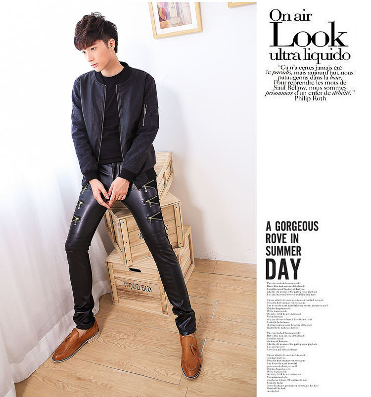 Pantalon cuir homme serré pour adolescent - Ref 1488962 Image 10