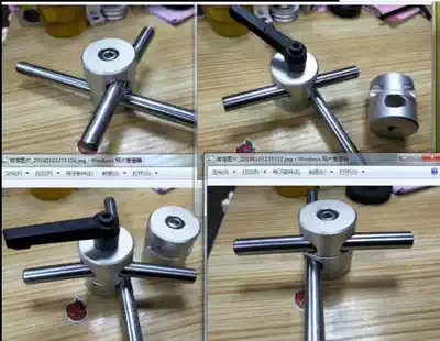 360 degree rotating universal joint fixing clip double hole rotating bracket Connector optical axis cross spray rotating bracket