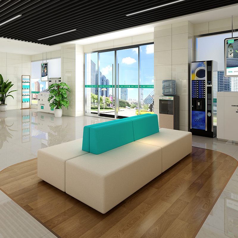 Modern Creative Office Reception Area Bifacial Sofa Personality Early Education Center Education Training Institution Leisure Mix