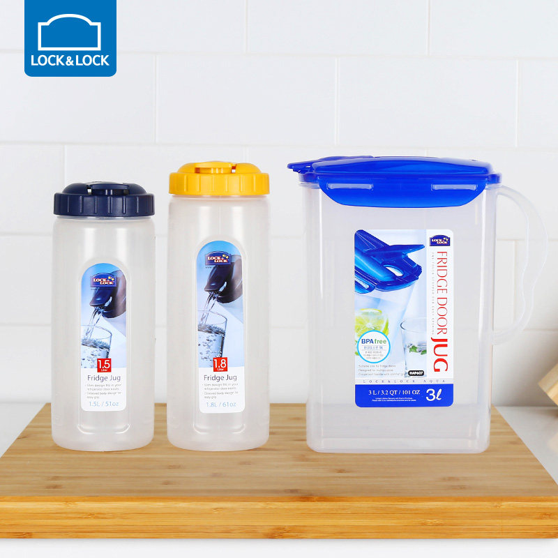 Le clasp Le clasp plastic kettle Household cold water kettle PP material water bottle juice transparent large capacity with scale