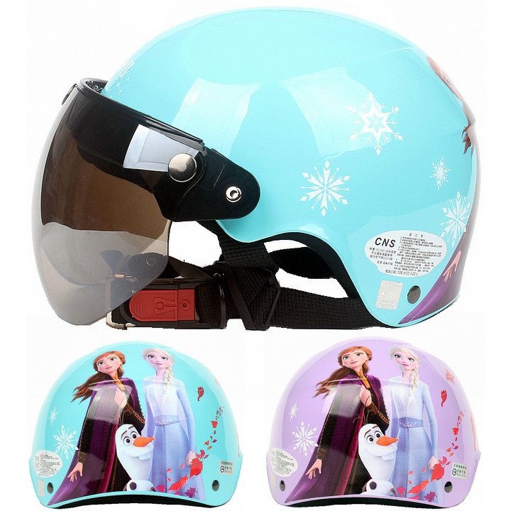 Taiwan EVO Snow Princess 2 Blue Halley Electric Motor Helmet for boys and girls in summer