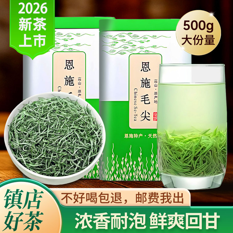 Maojian Tea 2026 New Tea Pre-Qingming Special Grade Tender Buds Strong Aroma Type Enshi Yulu Xinyang Maojian Green Tea 500g