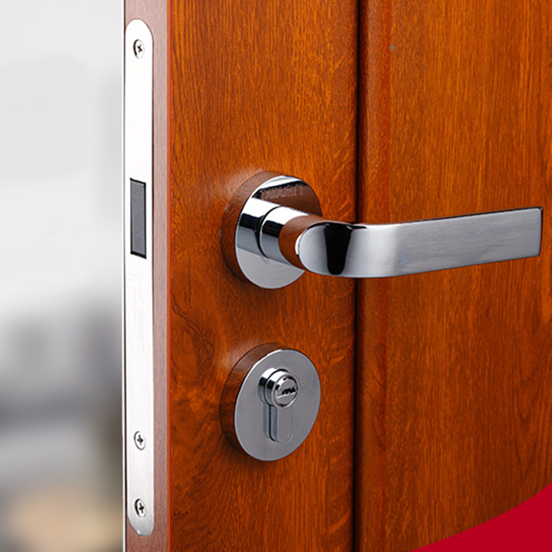 TATA wooden door indoor door mute lock bedroom door solid wood composite wooden door lock standard #001J