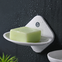 Soap box Nordic household drain soap wall-mounted toilet wall rack soap box non-perforated artifact