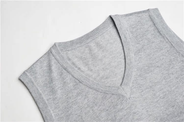 Mùa thu đông mới áo len nam trung niên đan áo len nam cổ chữ V dày áo len ấm áp vest cha vest áo len nam trung niên