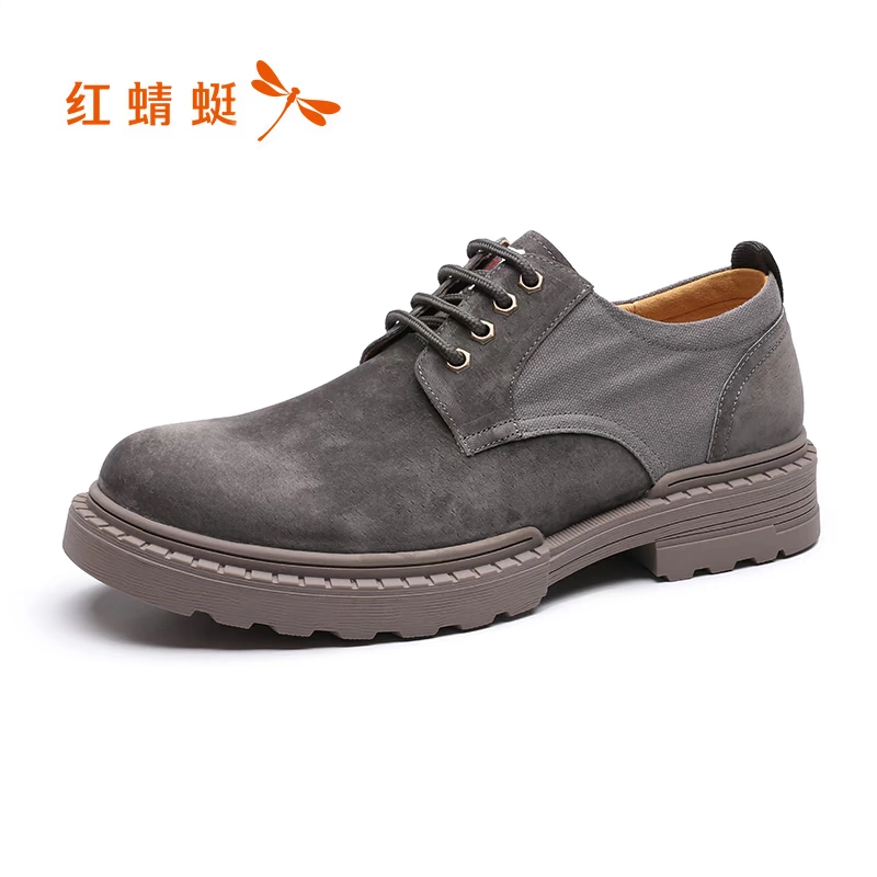Giày đỏ nam 2019 mùa thu mới giày công cụ retro xu hướng giản dị viền ngoài trời thấp để giúp giày đơn nam - Giày thấp