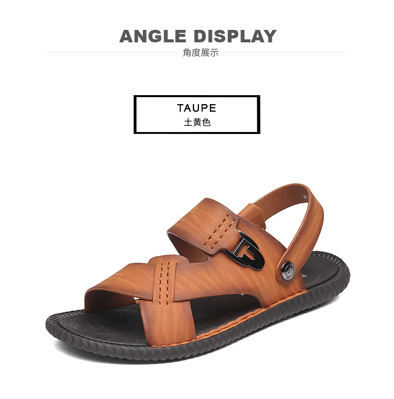 Giày đỏ nam 2018 mùa hè mới phong cách sandal thời trang thoải mái đi biển sandal đôi sandal đôi sử dụng đích thực giày adidas nam
