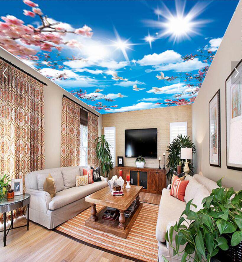 Soft film ceiling HD UV light transmission film advertising light box 3P cloth knife scraping cloth Home Hanging Suspended Ceiling KTV Corridor Aisle