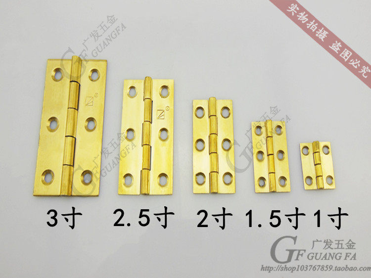 1 5 inch thickened pure copper hinge pure copper hinge door copper hinge 38MM cabinet door copper hinge small hinge