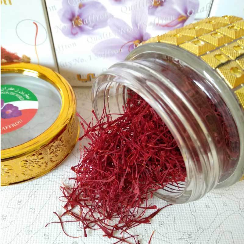 Golden bottle cap Dubai contains 6 grams of boutique saffron saffron