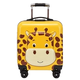 Мультяшный универсальный детский чемодан подходит для мужчин и женщин, 18 дюймов, 3D, делается под заказ