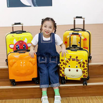 Childrens trolley case 18-inch childrens boarding case 3D mens and womens customized cartoon caster suitcase childrens suitcase