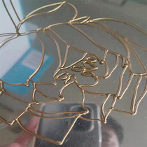 Enamel lampshade crystal porcelain painting glass craft AB vertical line glue marking glue curved glue does not flow