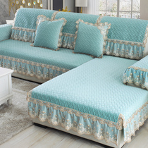 Sofa cushion winter plush fabric non-slip cushion simple modern all-inclusive universal cover sofa cover cover towel full cover