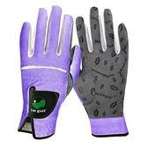 Im Golf Golf Gloves Пара расширенных ультрафибренных тканевых кэдди, дамы обе руки и против Slip две пары