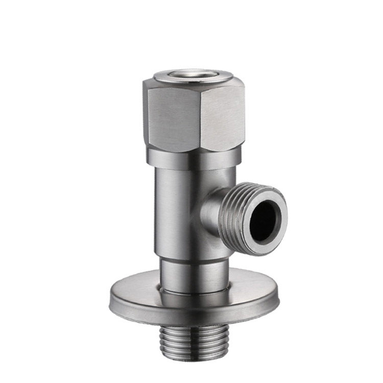 SUS304 stainless steel valve switch angle valve for a quick opening toilet washing machine angle valve wire drawing angle valve