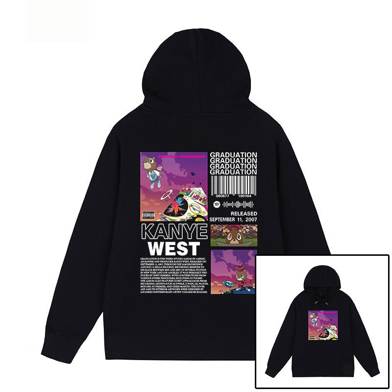 Kanye West Graduation Hoodie Rap Street Hip-Hop Unisex Jacket